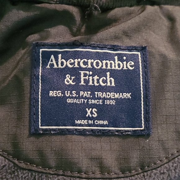 ABERCROMBIE & FITCH Utility Jacket Green Zip Up Size XS - Picture 6 of 7